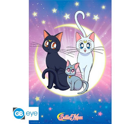 SAILOR MOON Αφίσα Luna, Artemis + Diana (91.5x61cm)