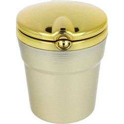 Car Ashtray Chrome - Τασάκι Αυτοκινήτου σε Χρυσό Χρώμα
