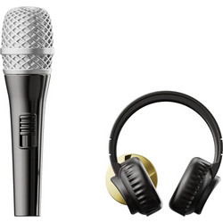 MetaMorphose Fashion Pin - Set Of 2 Pins - Microphone & Headphone