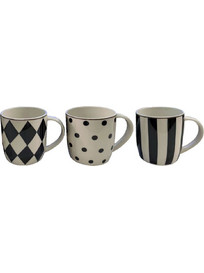 JOLIE ΚΟΥΠΑ ESPRESSO SET 6ΤΜΧ 7x5.1x6.8cm NEW BONE CHINA ΛΕΥΚΟ ΜΑΥΡΟ ΧΡΥΣΟ 1τμχ