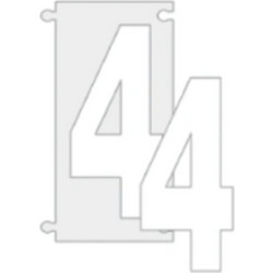 ΠΙΝΑΚΙΔΑ ΣΗΜΑΝΣΗΣ ΑΡΙΘΜΟΙ ΟΔΩΝ PLEXIGLAS 7cm No 4 74869