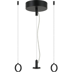 25105 ΒΑΣΗ ΟΡΟΦΗΣ ΜΕ ΕΝΣΩΜΑΤΩΜΕΝΟ DRIVER ΓΙΑ ΤΟ 32W PLUG&PLAY ΣΥΣΤΗΜΑ - ΜΑΥΡΟ - Zambelis 25105
