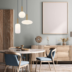 Zambelis Lights Κρεμαστό Φωτιστικό Οροφής Μονόφωτο E27 Χρυσό Φ20cm 22071