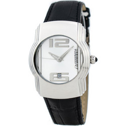 Chronotech Ανδρικό Ρολόι με Μαύρο Δερμάτινο Λουράκι CT7279M-03