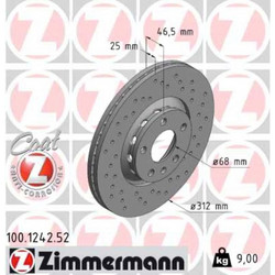 Zimmermann Δισκόπλακα - 100.1242.52