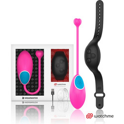 Wearwatch Egg Wireless Watchme Δονητής Egg για Ζευγάρια με Τηλεχειριστήριο Ροζ Μαύρος