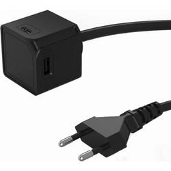 Πολύμπριζο Allocacoc PowerCube Extended USB 1.5 m - Μαύρο
