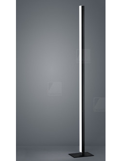 VENTA Επιδαπέδιο Φωτιστικό LED Ματ Μαύρο-Χρώμιο με Ενσωματωμένο Dimmer 31W Μαύρο
