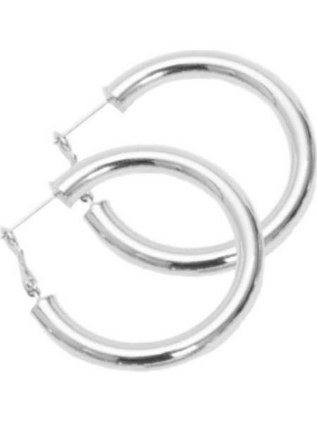 RO Accessories Γυναικεία Σκουλαρίκια Κρίκοι Ασημί E3S/40