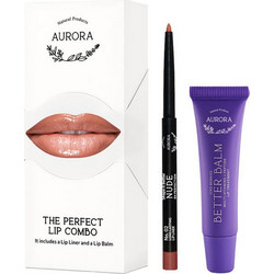 Aurora Perfect Lip Combo Nude Natural 2τμχ
