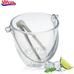 Vanora VN-JN-800ML Παγοδοχείο Γυάλινο με Λαβίδα 800 ML