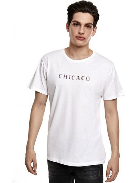MERCHCODE Men Michael Chicago Tee - WHITE - MC422