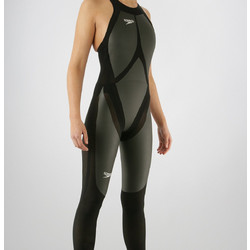 Speedo Retail Newelite Bdskin Noarms Αθλητικό Ολόσωμο Μαγιό Μαύρο Γκρι 801806-0001