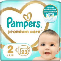 Pampers Premium Care Πάνες No2 4-8kg 23τμχ