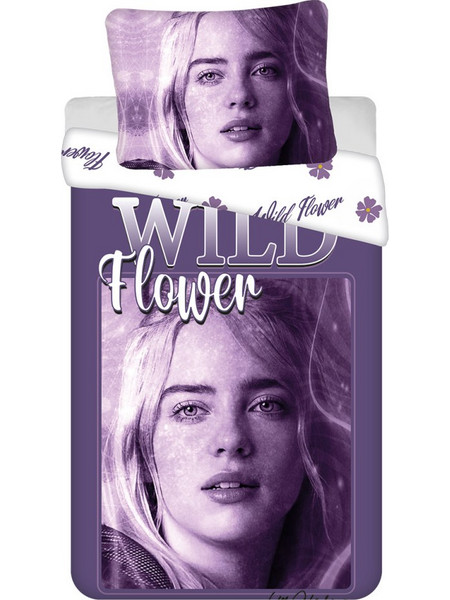 Billie Eilish Wild Flower bedding set 140x200cm, 70x90 cm