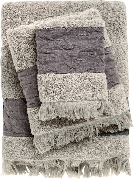 DAS HOME Σετ Πετσέτες 3 Τεμάχια Daily 0745 Taupe 530708180745