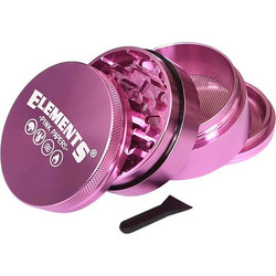 Elements Grinder Τρίφτης Pink 55mm Aluminium - 4 Parts