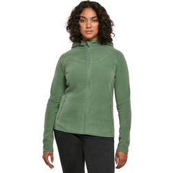 Urban Classics Γυναικεία Ζακέτα Fleece Κοντή με Κουκούλα και Φερμουάρ Πράσινη Mint TB1728