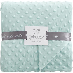 BimbiDreams Bimbi Pirulos Dots Κουβέρτα Αγκαλιάς Βελουτέ 80x100 Πράσινη Mint