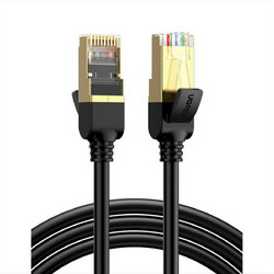 Ugreen F/FTP STP Cat.7 Καλώδιο Δικτύου Ethernet 3m Black