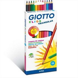 Giotto Elios Wood Free Triangular Ξυλομπογιές Σετ 24τμχ