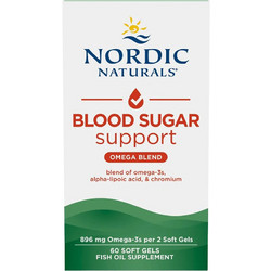 Nordic Naturals Omega Blood Sugar Ιχθυέλαιο 896mg 60 Μαλακές Κάψουλες