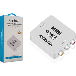 Μετατροπέας Βίντεο S-Link AV 3x RCA F/F (32600/SL-AV315) - White 32600/SL-AV315