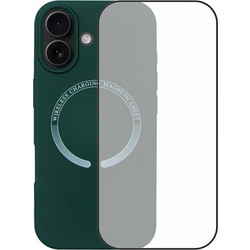 Redshield iPhone 17 Magsafe Silicone Case & Full Face Glass Green Θήκη Κινητού & Προστατευτικό Οθόνης