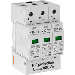 Αντικεραυνικό Type 2 40Ka Σειράς V20-C 3Pole 1000V DC