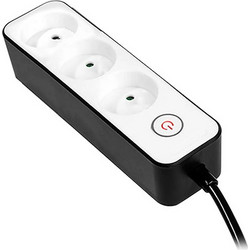 BORMANN BCR1010 Πολύμπριζο 3 Θέσεων 3x1.5mm με Διακόπτη