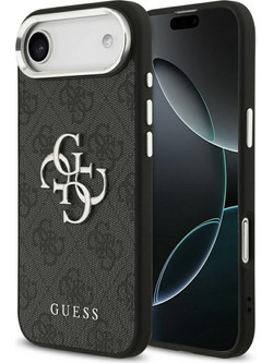 Guess Big 4G Classic Logo Back Cover Black Silver (iPhone 17 Air)