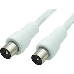 Καλώδιο Κεραίας Coax Male to Coax Male 1.5m White 02.006.0062