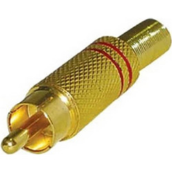 RCA ΑΡΣΕΝΙΚΟ ΚΑΛΩΔΙΟΥ ID5mm ΕΠΙΧΡΥΣΟ ΚΟΚΚΙΝΟ TP2-018 JYC (ΣΕΤ ΜΕ 10)