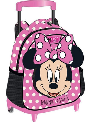 Must Disney Minnie Mouse Σχολική Τσάντα Τρόλεϊ Νηπιαγωγείου Ροζ 565038