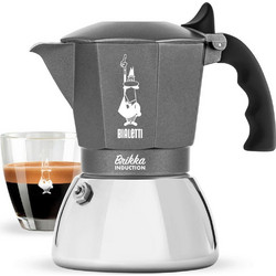 Bialetti Brikka Induction Μπρίκι Espresso 4Cups Γκρι