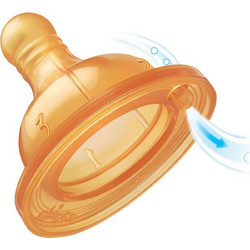 Chicco Physiological Θηλή Καουτσούκ για Μπιμπερό 2m+ Ρυθμιζόμενης Ροής 2τμχ