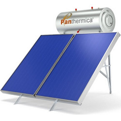 Panthermica Ηλιακός Θερμοσίφωνας 200lt 4m² Glass Τριπλής Ενέργειας Κεραμοσκεπής