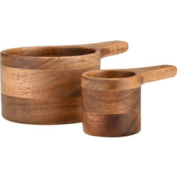 ESTIA ΞΥΛΙΝΗ ΜΕΖΟΥΡΑ ΚΟΥΖΙΝΑΣ ALLURE 13,7CM & 9,4CM ΣΕΤ