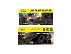 K30 Set Σετ Gaming Πληκτρολόγιο Black