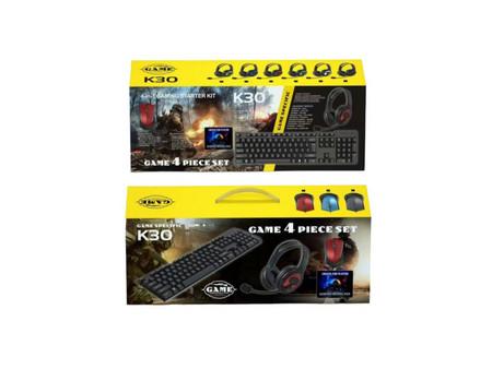K30 Set Σετ Gaming Πληκτρολόγιο Black