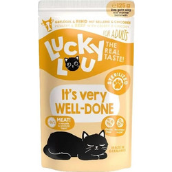 Lucky Lou LifeStage Adult Sterilised with Poultry, Beef & Celery 125gr