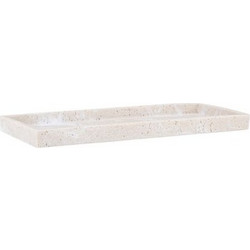 Estia Δίσκος Μπάνιου Travertine 28x12x2cm Εκρού 02-34023