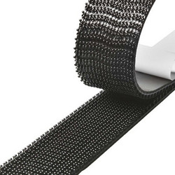 POWERTECH αυτοκόλλητη ταινία τύπου dual lock χριτς χρατς TIES-078, 25mm, 2.5m, μαύρη
