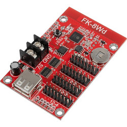 GLOBOSTAR(R) CARD-FK-8Wd 90095 Κάρτα Εικόνας για Μονόχρωμες Κυλιόμενες Ψηφιακές Επιγραφές/Οθόνες DC 5V IP20 - 3072x16/1536x32/1024x48/768x64 Pixels - Μ7.7 x Π4.8 x Υ1.6cm
