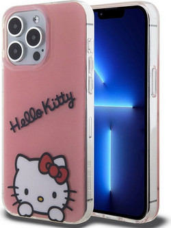 Hello Kitty IML Daydreaming Logo Case for iPhone 13 Pro Pink - (HKHCP13LHKDSP)
