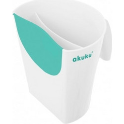Κύπελλο για μπάνιο akuku - Λευκό/ Τυρκουάζ