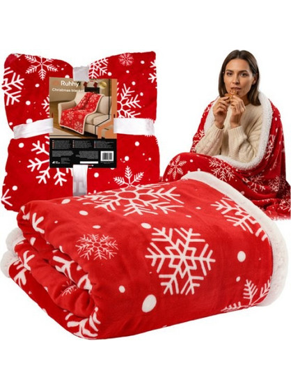 Ruhhy Flannel Christmas Blanket 1.3x1.7m 26611 - (18641-0)