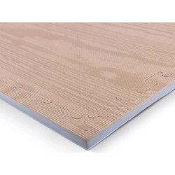 Δάπεδο Προστασίας Puzzle EVA 100x100x2 cm - Ξύλο / Γκρι Amila 36652