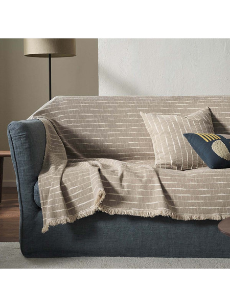 Gofis Home Ριχτάρι Διθέσιου Καναπέ 180x250 Vespera Opal Grey 148/15