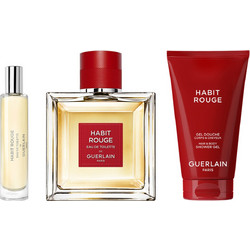 Guerlain Habit Rouge Eau de Toilette 100ml + 10ml + Shower Gel 75ml